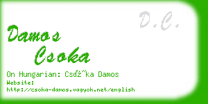 damos csoka business card